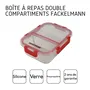 FACKELMANN FAC1717199484653 Juego de 2 fiambreras de cristal Move - 1000 ml