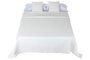 DKD Home Decor Colcha Cottage Blanco Roto 260 x 240 cm Poliester (2 Unidades)
