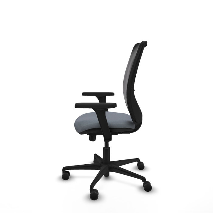 PIQUERAS Y CRESPO Silla de oficina Zulema Gris con Brazos 3D