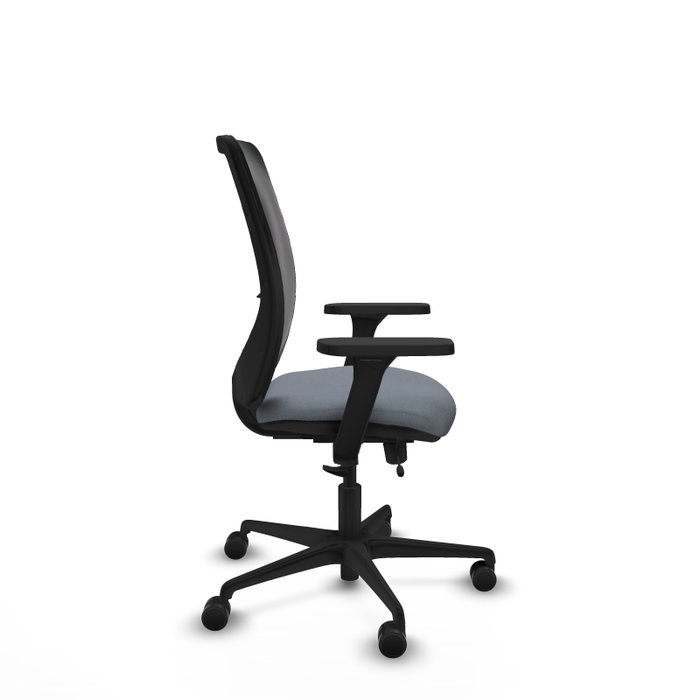 PIQUERAS Y CRESPO Silla de oficina Zulema Gris con Brazos 3D
