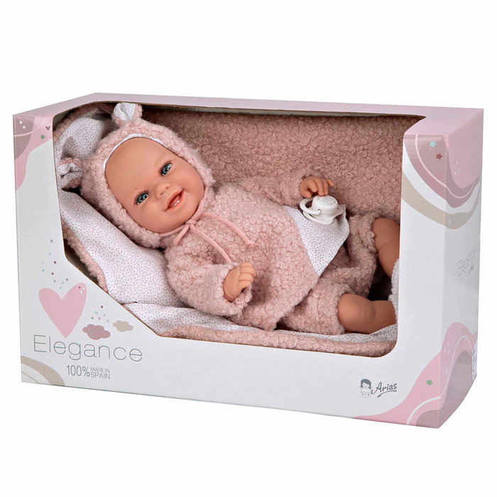 Muñecas Arias Elegance Babyto Rosa con Manta Muñecas Arias Elegance Babyto Rosa con Manta