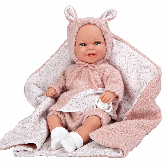 Muñecas Arias Elegance Babyto Rosa con Manta Muñecas Arias Elegance Babyto Rosa con Manta