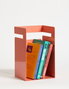 Hanah Home Sujetalibros de Metal Color Salmón - 18cm An x 19cm Al x 15.5cm Prof