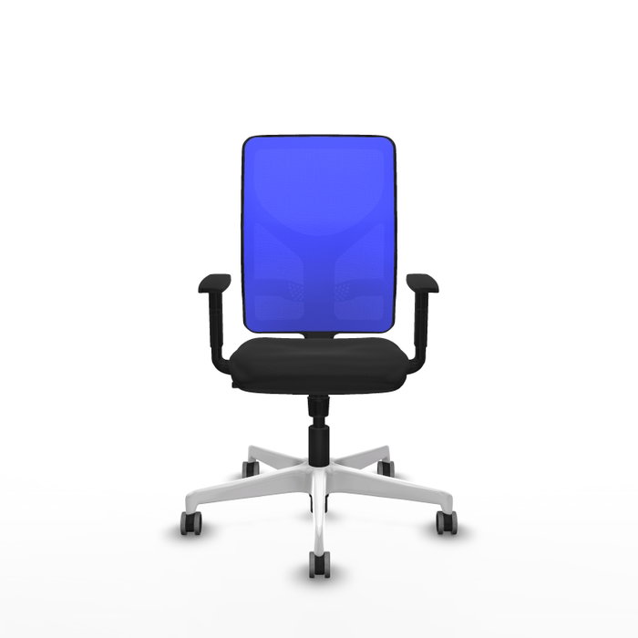 PIQUERAS Y CRESPO Silla de oficina Motilla con mecanismo Sincro, Azul y Negro