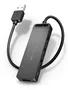 Vention CHMBB Hub USB 2.0 de 4 Puertos, 480 Mbit/s, Negro - Expansor y Concentrador para PC, con Indicadores LED y Cable de 15 cm