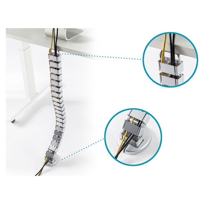 Digitus Kabelführung flexible, 13m, Schwarz - Guia de cables flexible