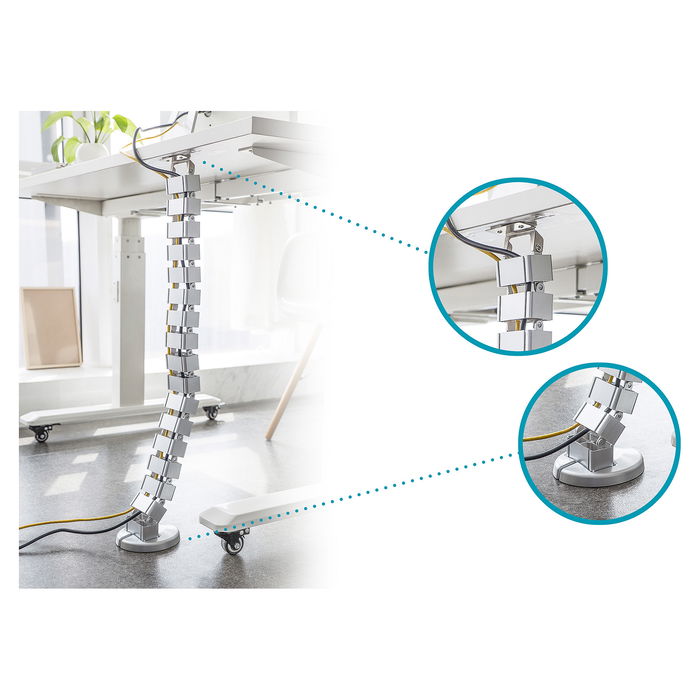 Digitus Kabelführung flexible, 13m, Schwarz - Guia de cables flexible