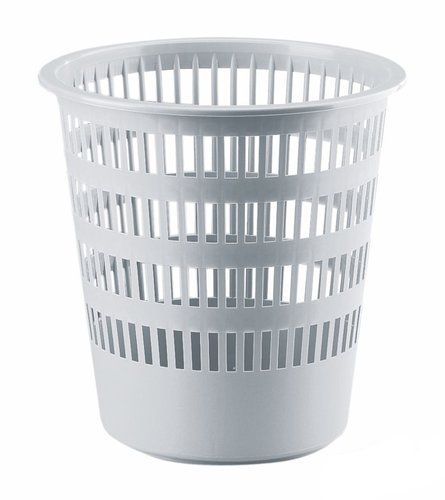 Faibo Papelera de Rejilla de Plástico 16 Litros Gris Serie 306