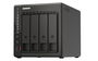 QNAP TS-453E-8G NAS Servidor de Almacenamiento 4-Bay, 8GB RAM, Procesador Intel Celeron J6412, 2 Puertos 2.5GbE, 2xHDMI, 4xUSB, Ranuras M.2