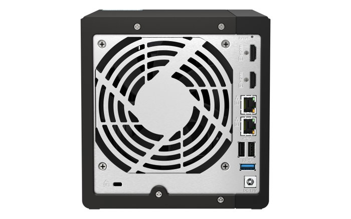 QNAP TS-453E-8G NAS Servidor de Almacenamiento 4-Bay, 8GB RAM, Procesador Intel Celeron J6412, 2 Puertos 2.5GbE, 2xHDMI, 4xUSB, Ranuras M.2