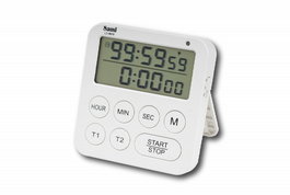 SAMI Temporizador Dos Horas con Soporte e Imán, Color Blanco