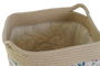 DKD Home Decor Cesta Shabby Natural Multicolor 35 x 38 x 35 cm (4 Unidades)
