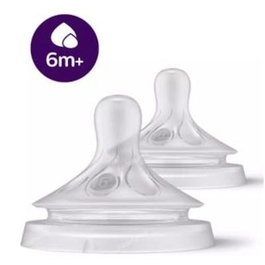 AVENT Tetinas Natural Response 6M+ Scy966/02 - Pack de 2 Unidades