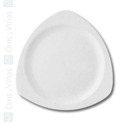 Steelite Plato Triangular 26 cm Empire BL - Plato de Vajilla (Set de 12)