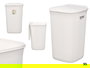 Stefanplast Pongotodo Domus Cubo de Basura 50 Litros, Blanco, Plástico PP, Dimensiones 36.5x56x37 cm (Set de 6)