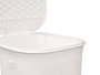 Stefanplast Pongotodo Domus Cubo de Basura 50 Litros, Blanco, Plástico PP, Dimensiones 36.5x56x37 cm (Set de 6)