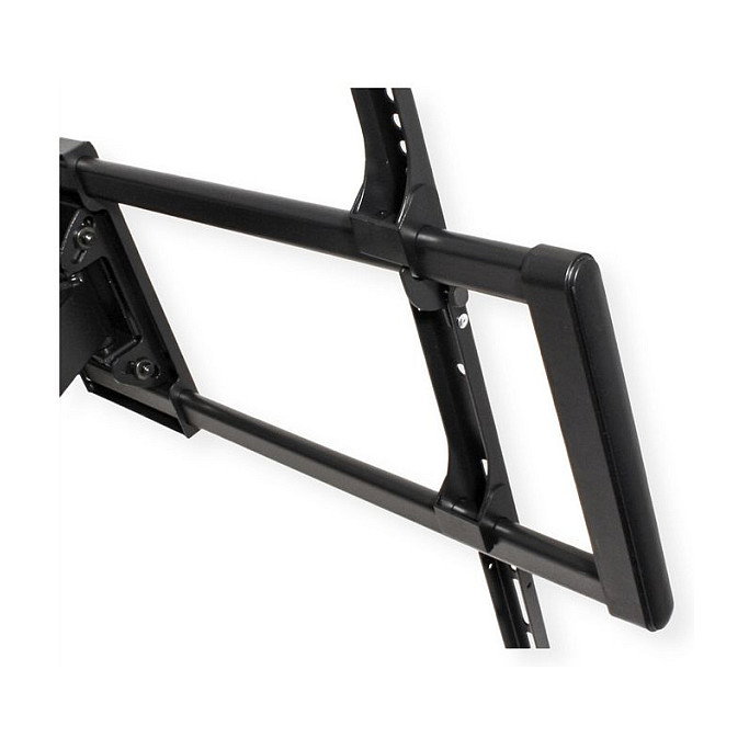 VALUE 17.99.1227 Soporte de TV a Pared, Negro, Acero, Para TV 60-120 Pulgadas, Hasta 120 kg, Ajustable con Inclinación y Giro (200 x 200 - 900 x 600 mm)