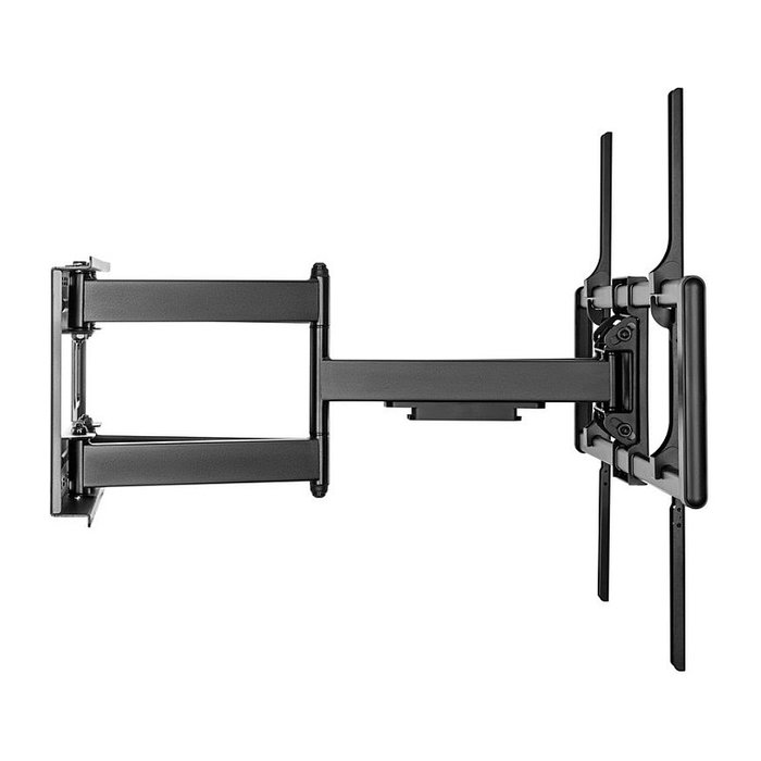 VALUE 17.99.1227 Soporte de TV a Pared, Negro, Acero, Para TV 60-120 Pulgadas, Hasta 120 kg, Ajustable con Inclinación y Giro (200 x 200 - 900 x 600 mm)