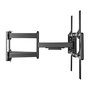 VALUE 17.99.1227 Soporte de TV a Pared, Negro, Acero, Para TV 60-120 Pulgadas, Hasta 120 kg, Ajustable con Inclinación y Giro (200 x 200 - 900 x 600 mm)