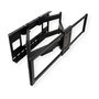 VALUE 17.99.1227 Soporte de TV a Pared, Negro, Acero, Para TV 60-120 Pulgadas, Hasta 120 kg, Ajustable con Inclinación y Giro (200 x 200 - 900 x 600 mm)