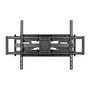 VALUE 17.99.1227 Soporte de TV a Pared, Negro, Acero, Para TV 60-120 Pulgadas, Hasta 120 kg, Ajustable con Inclinación y Giro (200 x 200 - 900 x 600 mm)