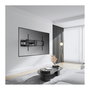 VALUE 17.99.1227 Soporte de TV a Pared, Negro, Acero, Para TV 60-120 Pulgadas, Hasta 120 kg, Ajustable con Inclinación y Giro (200 x 200 - 900 x 600 mm)