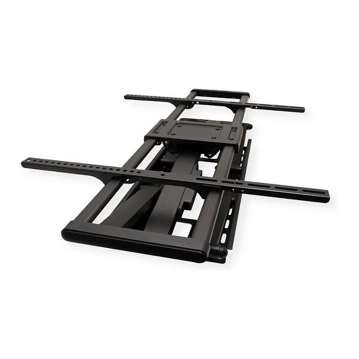 VALUE 17.99.1227 Soporte de TV a Pared, Negro, Acero, Para TV 60-120 Pulgadas, Hasta 120 kg, Ajustable con Inclinación y Giro (200 x 200 - 900 x 600 mm)