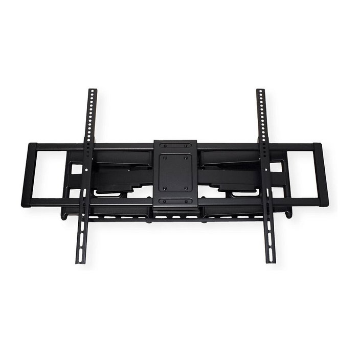 VALUE 17.99.1227 Soporte de TV a Pared, Negro, Acero, Para TV 60-120 Pulgadas, Hasta 120 kg, Ajustable con Inclinación y Giro (200 x 200 - 900 x 600 mm)