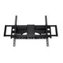 VALUE 17.99.1227 Soporte de TV a Pared, Negro, Acero, Para TV 60-120 Pulgadas, Hasta 120 kg, Ajustable con Inclinación y Giro (200 x 200 - 900 x 600 mm)