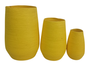 DKD Home Decor Macetero Urban Amarillo 30 x 60 x 30 cm Set de 3