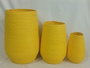 DKD Home Decor Macetero Urban Amarillo 30 x 60 x 30 cm Set de 3