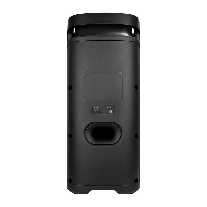 Phoenix Rumbleboss Altavoz Portátil Bluetooth 5.0 de 80W RMS con Micrófonos Karaoke, Luz RGB, Batería Recargable y Radio FM