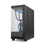 NOX HUMMER ETHER Negro Caja PC Semitorre Cristal Templado Panel Frontal Panorámico USB-C
