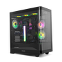 NOX HUMMER ETHER Negro Caja PC Semitorre Cristal Templado Panel Frontal Panorámico USB-C