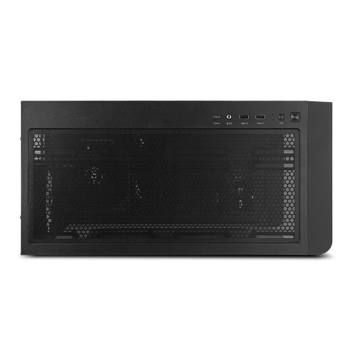 NOX HUMMER ETHER Negro Caja PC Semitorre Cristal Templado Panel Frontal Panorámico USB-C
