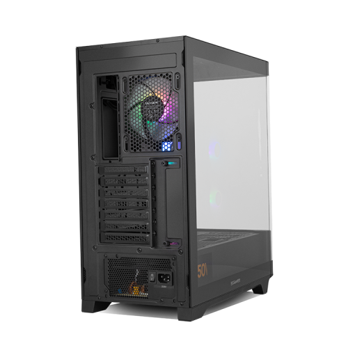 NOX HUMMER ETHER Negro Caja PC Semitorre Cristal Templado Panel Frontal Panorámico USB-C