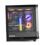 NOX HUMMER ETHER Negro Caja PC Semitorre Cristal Templado Panel Frontal Panorámico USB-C