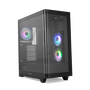 NOX HUMMER ETHER Negro Caja PC Semitorre Cristal Templado Panel Frontal Panorámico USB-C
