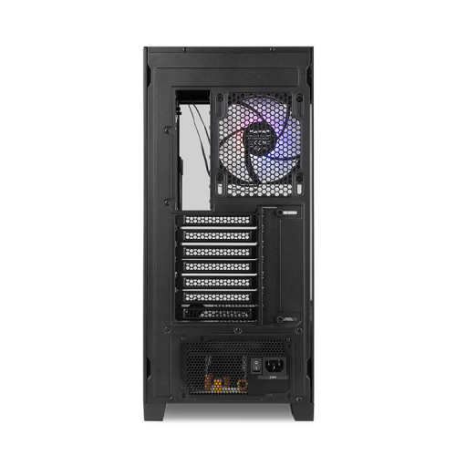 NOX HUMMER ETHER Negro Caja PC Semitorre Cristal Templado Panel Frontal Panorámico USB-C