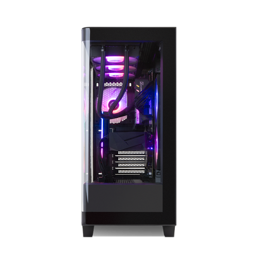 NOX HUMMER ETHER Negro Caja PC Semitorre Cristal Templado Panel Frontal Panorámico USB-C
