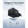 Baseus Palm Cargador 20W USB y USB-C Negro EU