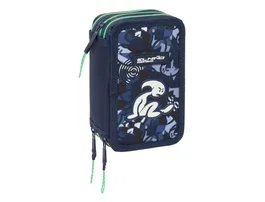 Safta Plumier Escolar Triple Cremallera 37 Piezas El Niño Navy