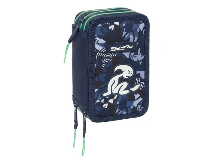 Safta Plumier Escolar Triple Cremallera 37 Piezas El Niño Navy Safta Plumier Escolar Triple Cremallera 37 Piezas El Niño Navy