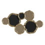 Ixia Mural de Pared Beige-Oro en Metal