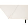 DKD Home Decor Parasol de Acero Reclinable UV 50+ Marfil 265x265x250 cm