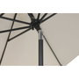 DKD Home Decor Parasol de Acero Reclinable UV 50+ Marfil 265x265x250 cm