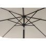 DKD Home Decor Parasol de Acero Reclinable UV 50+ Marfil 265x265x250 cm