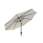 DKD Home Decor Parasol de Acero Reclinable UV 50+ Marfil 265x265x250 cm