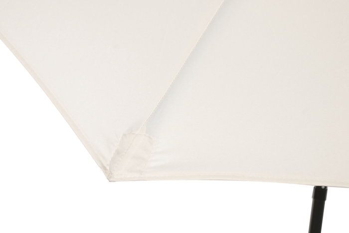DKD Home Decor Parasol de Jardín y Terraza Reclinable Marfil, 265 x 265 x 250 cm, Mastil 38mm, UV 50+, Acero y Poliéster