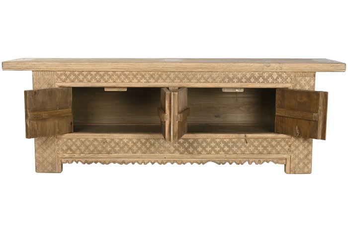 DKD Home Decor Mueble Tv Minimal bs1c25 Natural 44 x 60 x 180 cm